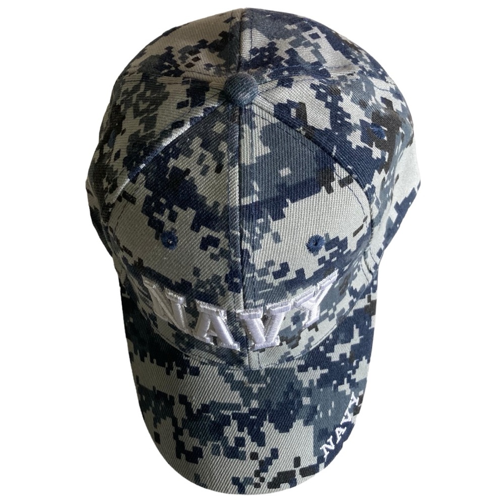 United States Navy Digital Camo Curved Bill Adult Hat Cap New without tags